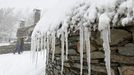 La primera gran nevada del otoo en Lugo