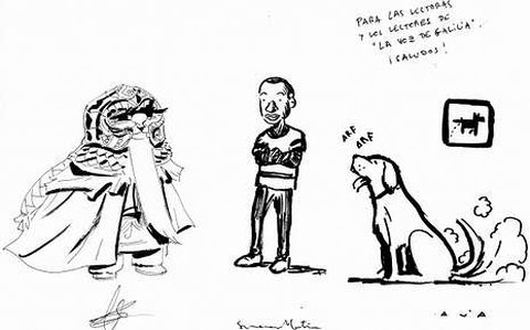 Dibujo de Enrique Fern�ndez, Susanna Mart�n y David Aja para La Voz