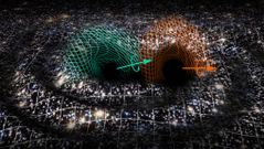 Simulaci�n num�rica de una fusi�n pesada de agujeros negros