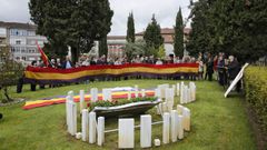 Imagen de archivo del acto de homenaje a los republicanos en el cementerio de San Francisco de Ourenser