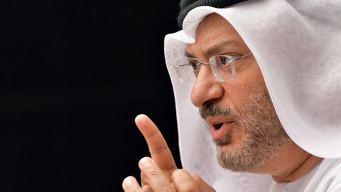 El ministro de Exteriores de Emiratos �rabes, Anwar Gargash