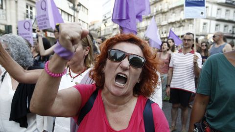 Manifestaci�n en Vigo contra el auto que deja en libertad a los miembros de La Manada