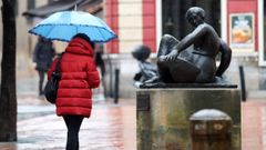 La lluvia en Oviedo