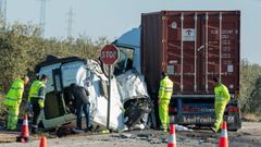 Accidente con cinco muertos en Utrera, Sevilla