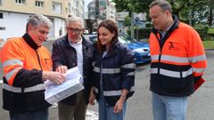 El alcalde de Lugo y la presidenta de la Diputaci�n acudieron al inicio de las obras en la avenida de Adolfo Su�rez