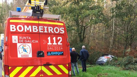 Lugar en el que se produjo el accidente de As Pontes