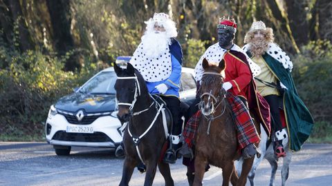 Los Reyes Magos visitaron tambin el colegio de O Corgo.