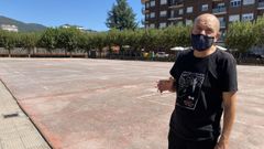 Freixeiro, en el patio del colegio Condesa de Fenosa