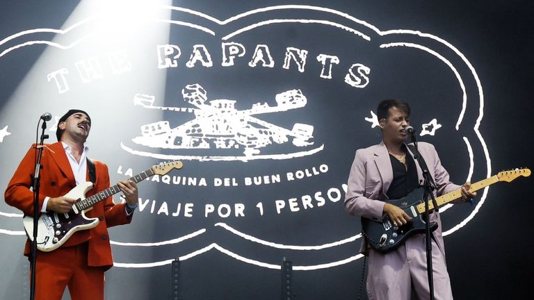 Foto de un concierto de The Rapants en Vilagarc�a