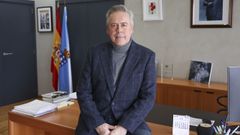 Antonio G�mez Caama�o, el pasado viernes en su despacho de la conseller�a, en Santiago