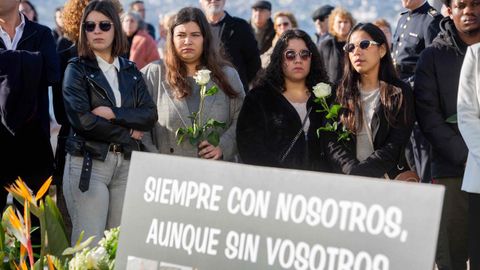 Acto de recuerdo por al cuarto aniversario del naufragio del Villa de Pitanxo
