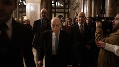 Jordi Pujol a su entrada en el Parlamento de Catalua.