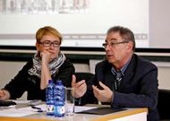 Roberto Verino explic� a los alumnos de Moda su visi�n de la situaci�n actual del sector.