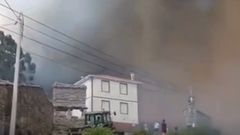 Incendio en Corme Aldea