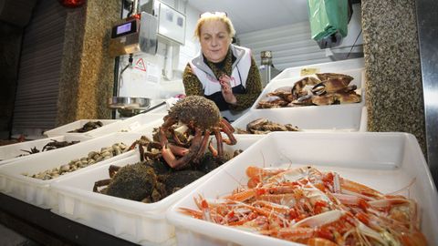 Venta de pescado y marisco en Santiago de Compostela