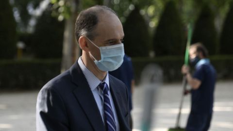 El inspector Manuel Morocho, este martes, a su llegada a la Audienica Nacional