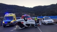Accidente en la A-52