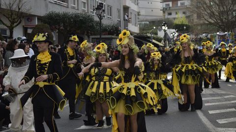Desfile de entroido de Barbad�s por las calles de A Valenz�