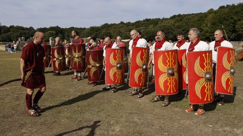 Recreacin de la vida en el yacimiento Aquis Querquennis de Bande