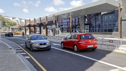 Conde Fontao, delante de la Intermodal de Lugo, ha abierto en doble sentido de circulaci�n