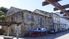 La casa de la Sirena, justo frente a la ra de Ferrol en plenos muelles de Mugardos