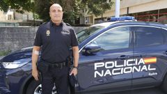 Jos� L�pez, agente de la Polic�a Nacional en Santiago para el que el SUP reclama la medalla al m�rito.