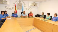 Presentaci�n de la Mostra, con el alcalde de Palas, Pablo Taboada; las encargadas de Produci�n, Ana Garc�a Negro, Estrela Blanco Taboada, Xos� Eixo Branco, Andr� V�zquez Garc�a, Mercedes Irago Garc�a y Mar�a Xos� Mourenza Garc�a, y el director de Met�tese, Afonso Garc�a Penas