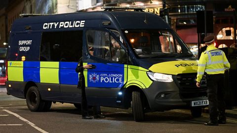 La polic�a de Londres, Reino Unido, en una imagen de archivo.