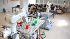 La rama de electricidad cuenta con un taller de rob�tica