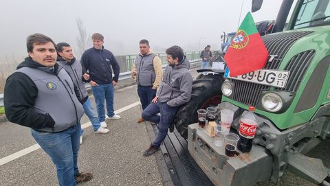 Los manifestantes, en un momento de parada