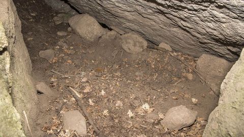 Un aspecto del interior del abrigo