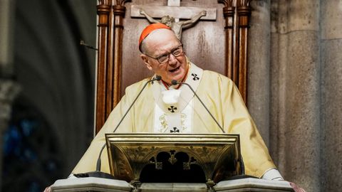 El arzobispo de Nueva York, Timothy Donald, en la misa de Accin de Gracias