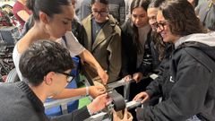 El alumnado fabric� sus catapultas mediante impresi�n 3D