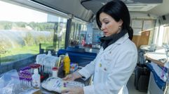 La unidad m�vil, en Coristanco