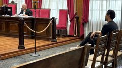 El acusado, durante el juicio por esta causa en la Audiencia Provincial de Ourense