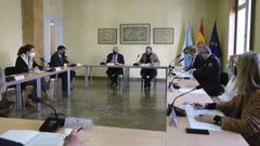 Un momento de la junta local de seguridad, celebrada en la Subdelegaci�n del Gobierno de Ourense
