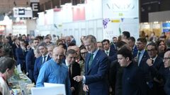El rey Felipe VI, en la inauguraci�n oficial de Alimentaria & Hostelco, en Barcelona