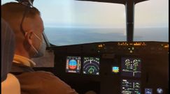 Aproximaci�n a la cabecera 03 de Alvedro en un A320 en uno de los simuladores de Aeroflota del Noroeste (AFN)