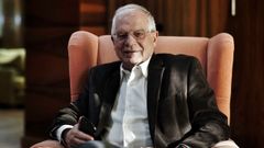 El ministro de Exteriores, Josep Borrell, ayer en Ourense