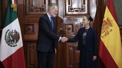 Felipe VI y Sheinbaum escenifican el deshielo de las relaciones entre Espa�a y M�xico