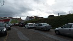 Imagen de uno de los atascos junto al centro educativo