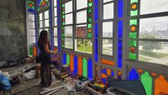 La vidriera multicolor de Vitini es una joya de la arquitectura herculina