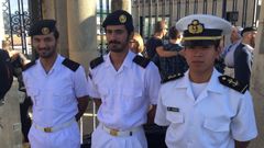 Entrada de los nuevos alumnos en la Escuela Naval