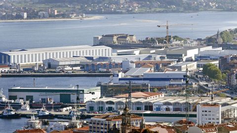 Vista panormica del puerto de Marn