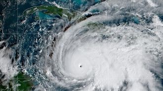 Imagen del huracn Melissa ayer al sur de Jamaica