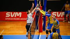 Imagen del partido entre el Rotogal y el Guaguas en A Cachada