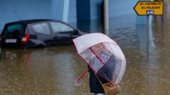 El temporal provoca inundaciones por Vigo y su �rea
