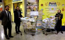 Bah�llo, Boda�o y Paz con los 800 kilos de alimentos adquiridos.