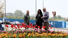 Miguel Fern�ndez y Ana Gonz�lez Abelleira, esta semana supervisando el ornato de la ciudad