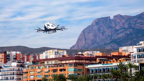 Primer vuelo europeo de aerotaxi no tripulado en Benidorm